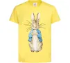 Дитяча футболка Кролик в курточці Лимонний фото