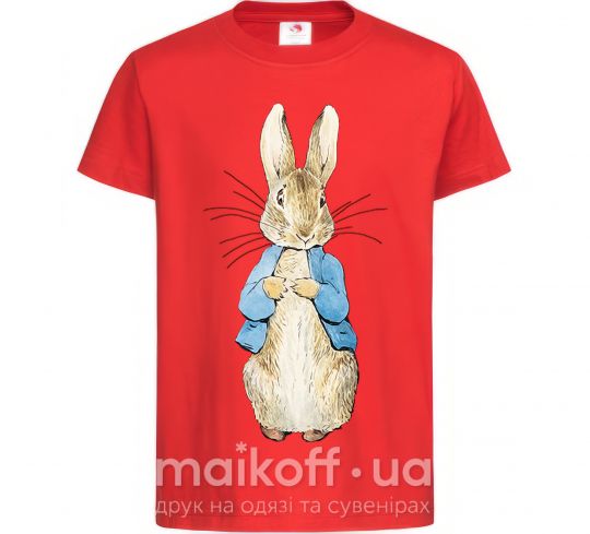 Дитяча футболка Кролик в курточке Червоний фото