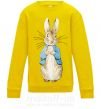 Дитячий світшот Кролик в курточке Сонячно жовтий фото