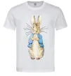 Мужская футболка Кролик в курточці Белый фото