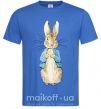 Мужская футболка Кролик в курточке Ярко-синий фото