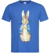 Мужская футболка Кролик в курточці Ярко-синий фото