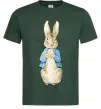 Мужская футболка Кролик в курточці Темно-зеленый фото