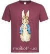 Чоловіча футболка Кролик в курточке Бордовий фото