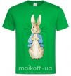 Чоловіча футболка Кролик в курточке Зелений фото