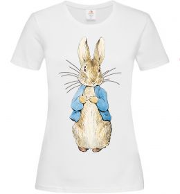 Женская футболка Кролик в курточці