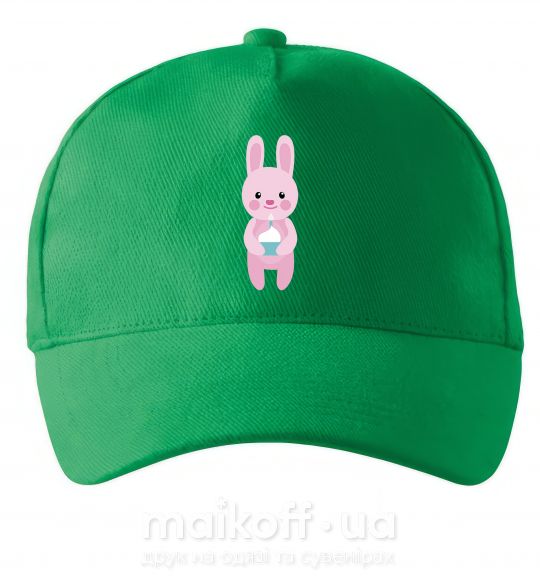 Кепка Розовый кролик Зеленый фото