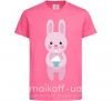 Дитяча футболка Розовый кролик Яскраво-рожевий фото