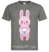 Чоловіча футболка Розовый кролик Графіт фото