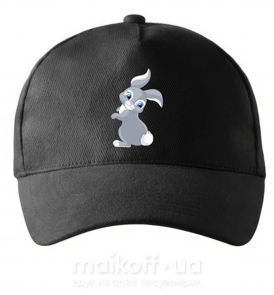 Кепка Кролик с хвостиком Чорний фото