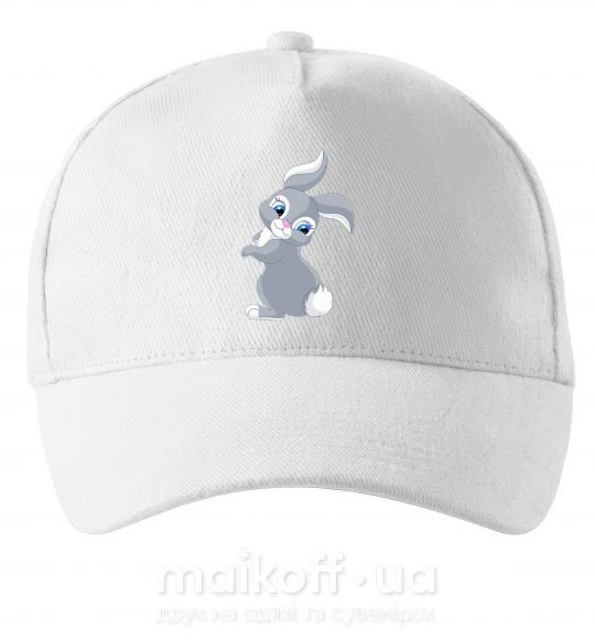 Кепка Кролик с хвостиком Білий фото