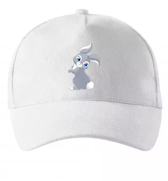 Кепка Кролик з хвостиком Білий фото