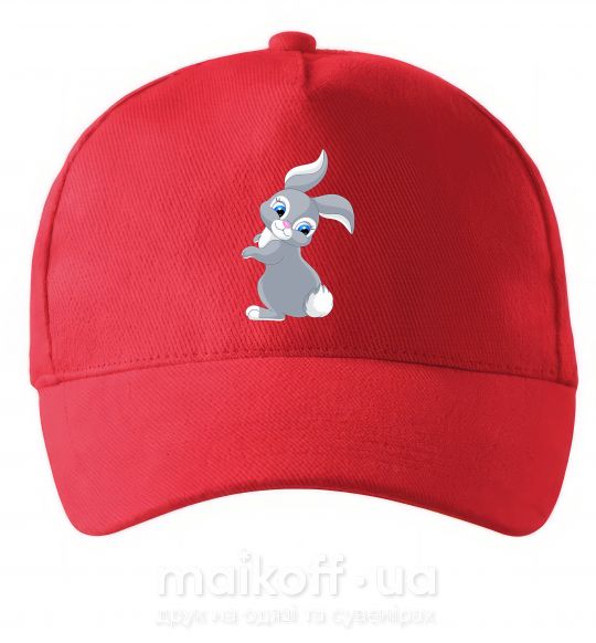 Кепка Кролик с хвостиком Червоний фото