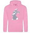 Чоловіча толстовка (худі) Кролик з хвостиком Рожевий фото