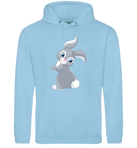 Чоловіча толстовка (худі) Кролик з хвостиком Блакитний фото
