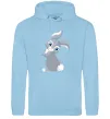 Женская толстовка (худи) Кролик з хвостиком Голубой фото
