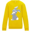 Детский Свитшот Кролик з хвостиком Солнечно желтый фото