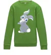 Детский Свитшот Кролик з хвостиком Лаймовый фото