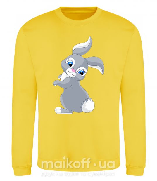 Світшот Кролик с хвостиком Сонячно жовтий фото
