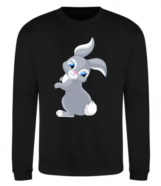 Свитшот Кролик з хвостиком Черный фото