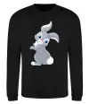 Свитшот Кролик з хвостиком Черный фото
