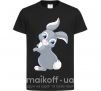 Дитяча футболка Кролик с хвостиком Чорний фото
