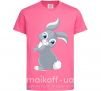 Детская футболка Кролик с хвостиком Ярко-розовый фото