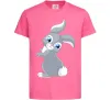 Дитяча футболка Кролик з хвостиком Яскраво-рожевий фото