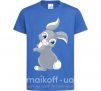 Детская футболка Кролик с хвостиком Ярко-синий фото