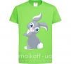 Дитяча футболка Кролик с хвостиком Лаймовий фото