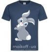 Мужская футболка Кролик с хвостиком Темно-синий фото