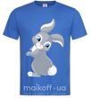 Мужская футболка Кролик с хвостиком Ярко-синий фото