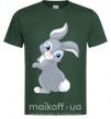 Мужская футболка Кролик с хвостиком Темно-зеленый фото