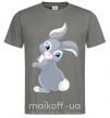 Мужская футболка Кролик с хвостиком Графит фото