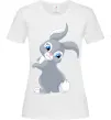Женская футболка Кролик з хвостиком Белый фото