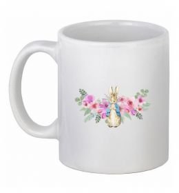 Чашка керамическая Кролик в квітах Чашка керамическая Кролик в квітах