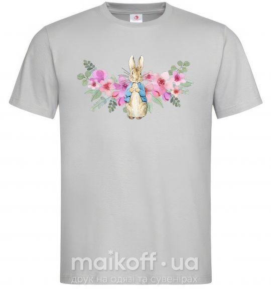Мужская футболка Кролик в цветах Серый фото