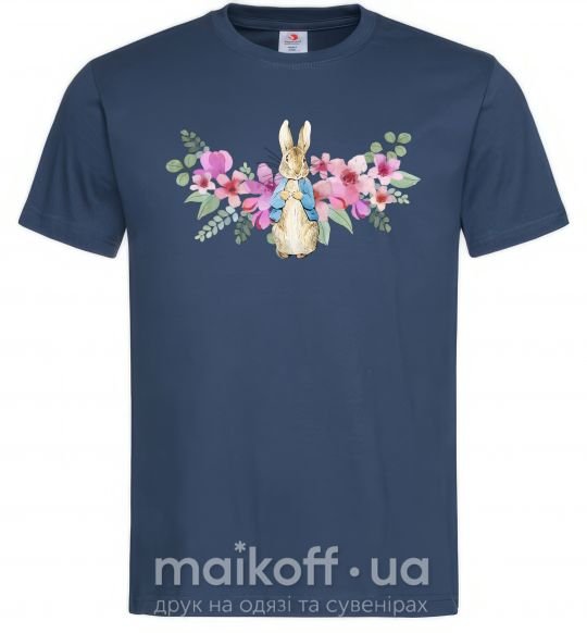 Чоловіча футболка Кролик в цветах Темно-синій фото