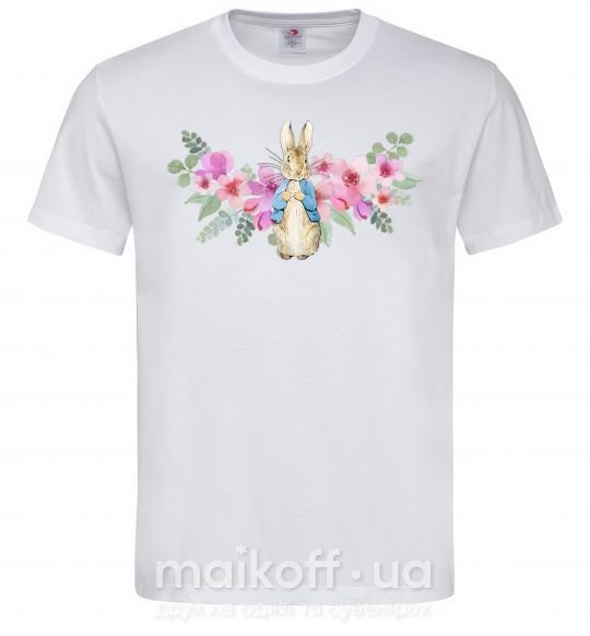 Мужская футболка Кролик в цветах Белый фото
