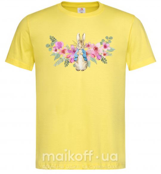 Мужская футболка Кролик в цветах Лимонный фото