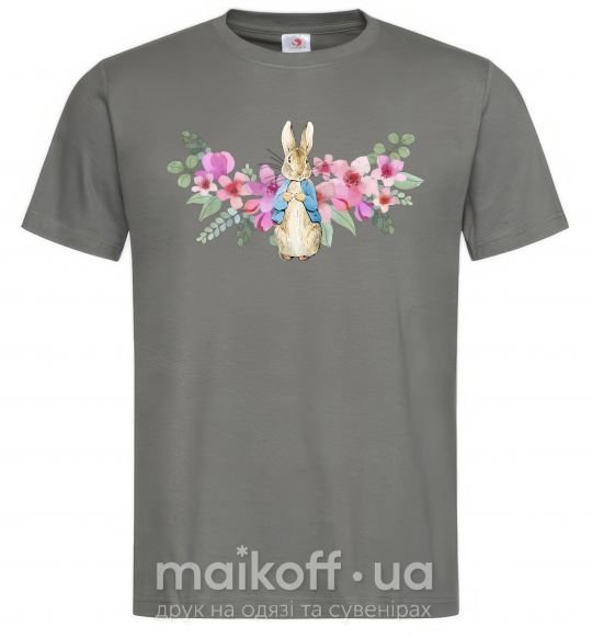 Чоловіча футболка Кролик в цветах Графіт фото