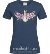 Женская футболка Кролик в цветах Темно-синий фото