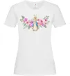 Женская футболка Кролик в квітах Белый Женская футболка Кролик в квітах Белый фото
