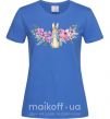 Жіноча футболка Кролик в цветах Яскраво-синій фото