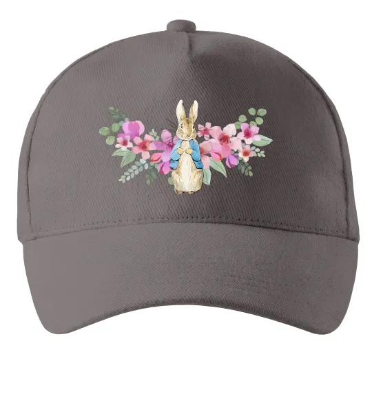 Кепка Кролик в квітах Серый фото