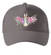 Кепка Кролик в квітах Серый фото