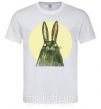Мужская футболка Кролик под луной Белый фото