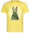 Мужская футболка Кролик под луной Лимонный фото