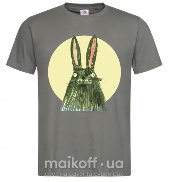 Мужская футболка Кролик под луной Графит фото