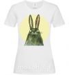 Женская футболка Кролик под луной Белый фото